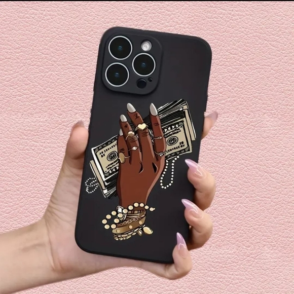 Creative Printed Phone Case For iPhone 15 Pro - BLACK-SALE - Picture 3 of 5